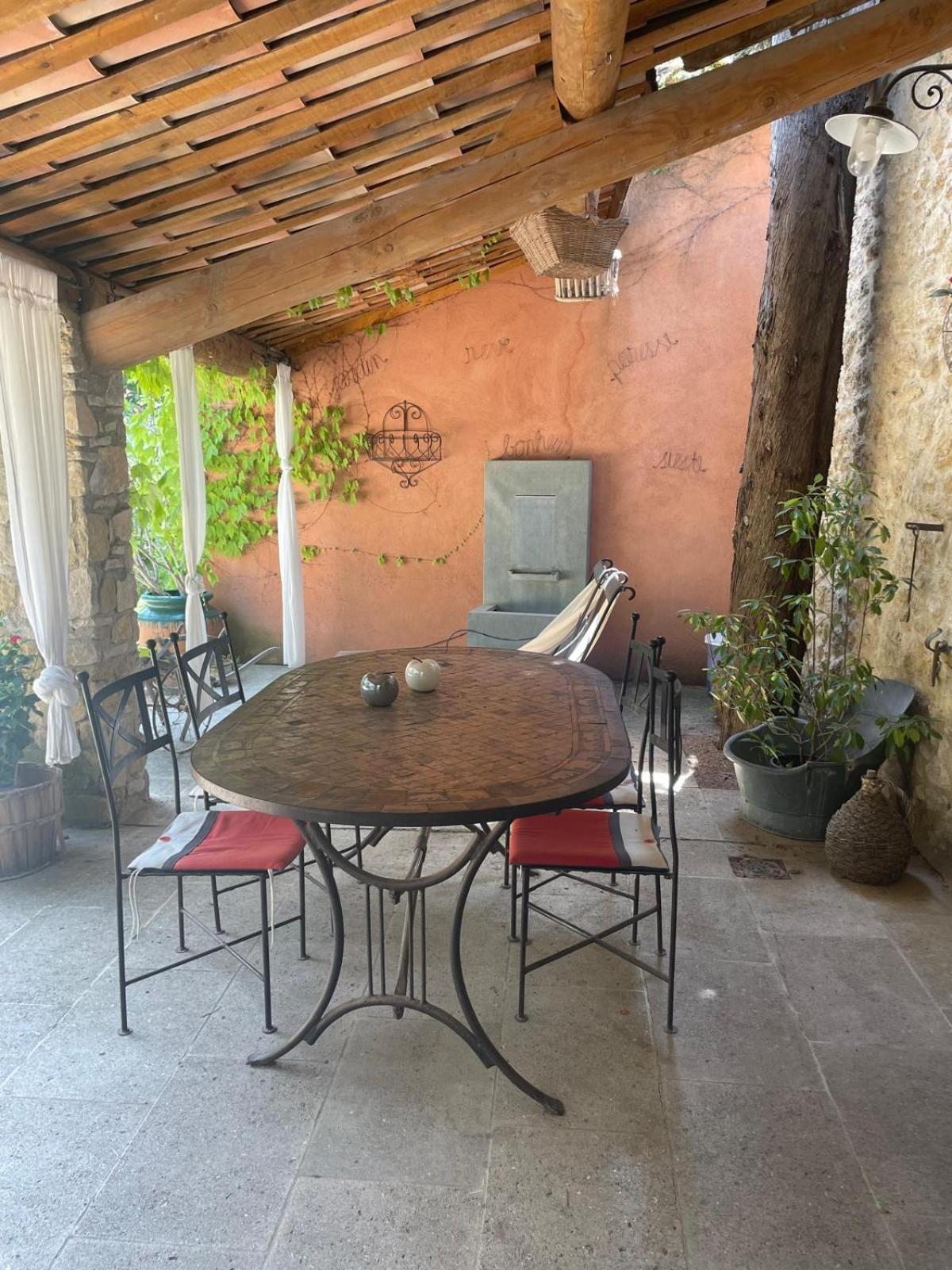 Bed and Breakfast Mas de Foncaudette Lourmarin Exterior foto